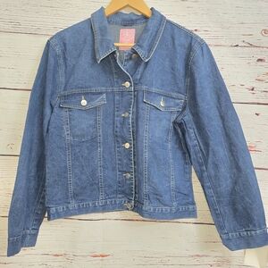 Monte Carlo Women’s Denim Jacket Size M Classic Blue Jean Jacket